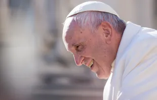 Papst Franziskus bei der Generalaudienz am 24. Januar 2018 / CNA / Daniel Ibanez