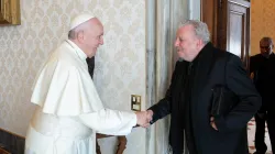 Papst Franziskus mit Kiko Argüello am 19. April 2018 / Vatican Media