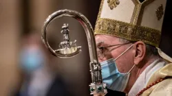 Kardinal Pietro Parolin in der Basilika Sant'Eugenio am 5. September 2020 in Rom / Daniel Ibanez / CNA Deutsch 