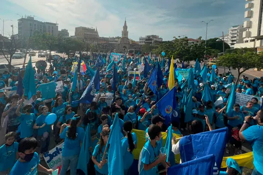 Marsch für das Leben 2022 in Baranquilla, Kolumbien. / Unidos por la Vida 