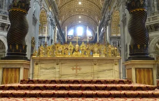 Der Confessio-Altar im Petersdom über dem Petrusgrab am 21. März 2021 / EWTN News