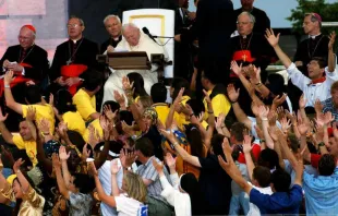 Papst Johannes Pail II. bei seinem eltzten Weltjugendtag in Toronto 2002 / Giancarlo Giuliani/ CPP