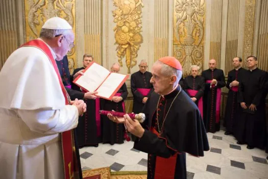 Vereidigung von Kardinal Jean-Louis Tauran am 9. März 2015 / Copyright ServizioFotograficoOR/CPP
