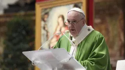 Papst Franziskus Predigt im Petersdom am 15. November 2020. / Vatican Media