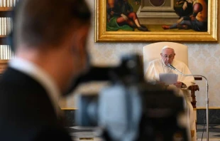 "Digitale Generalaudienz": Die Übertragung der Ansprache des Papstes aus dem Vatikan. / Vatican Media