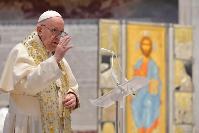Papst Franziskus spendete am Ostersonntag, 4. April 2021, den Segen "Urbi et Orbi".