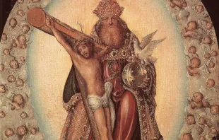 Darstellung der Allerheiligsten Dreifaltigkeit von Lucas Cranach dem Älteren / gemeinfrei