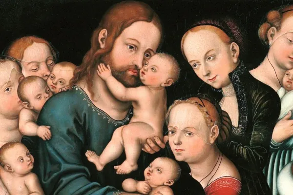 Jesus segnet die Kinder (Ausschnitt): Lucas Cranach der Ältere schuf dieses Gemälde im Jahr 1537 /  / Wikimedia (CC0)