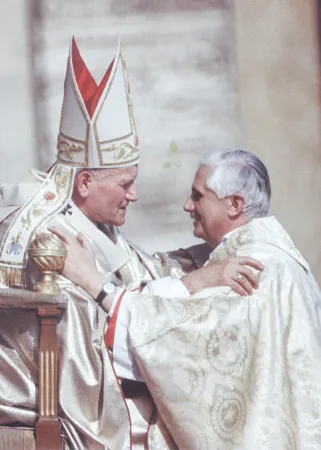 Papst Johannes Paul II. und Kardinal Joseph Ratzinger