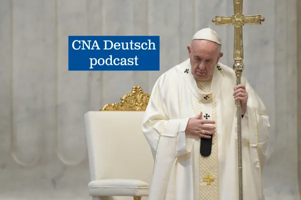 Papst Franziskus im Petersdom in der Karwoche 2020 / Vatican Media 