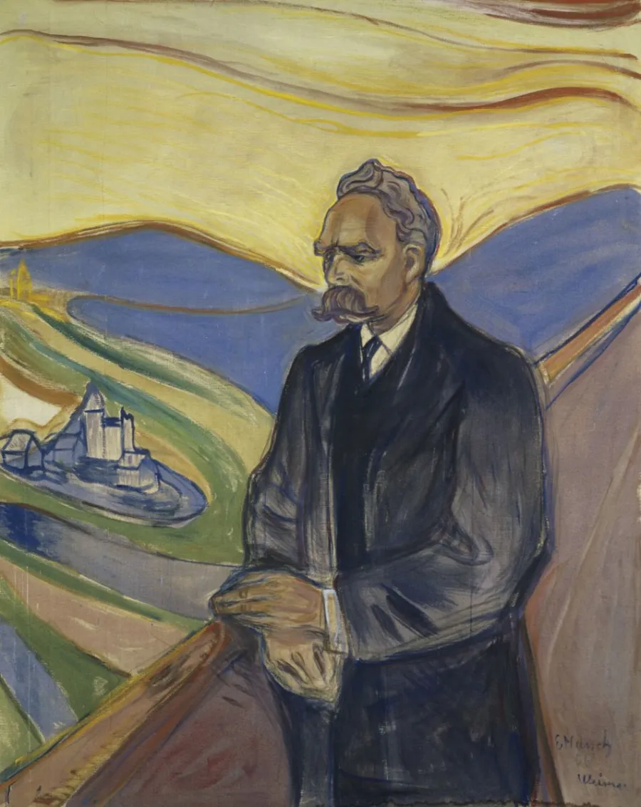 Friedrich Nietzsche, portraitiert von Edvard Munch (1906)