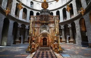 Das Heilige Grab in Jerusalem ohne Pilger. / A. H. Fritsch/Kirche in Not