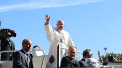 Papst Franziskus auf dem Petersplatz im Mai 2016. / CNA/Daniel Ibanez