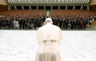 Papst Franziskus und die Teilnehmer am Treffen von "Deloitte Global" / Vatican Media