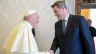 Privataudienz beim Papst: Bayerns Regierungschef Markus Söder und Franziskus am 1. Juni 2018.  / Vatican Media
