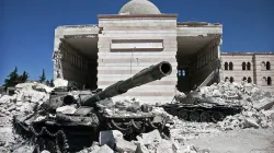 Zerstörung im syrischen Azaz, Gouvernement Aleppo, unweit der türkischen Grenze.  / Christiaan Triebert/Shutterstock