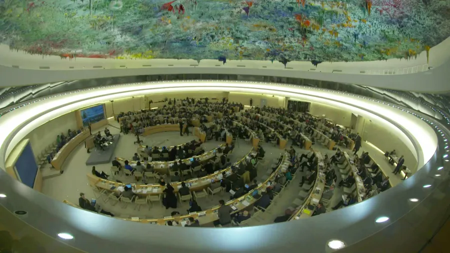 Konferenzraum des Menschenrechtsrates der UN in Genf