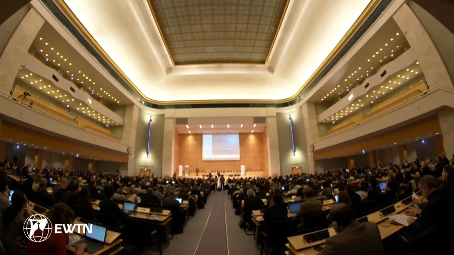 Der große Versammlungssaal an der UN
