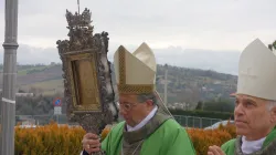 Erzbischof Bruno Forte und Erzbischof Salvatore Cordileone in Manoppello am 20. Januar 2019 / Paul Badde / EWTN.TV