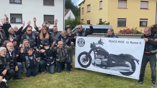 Zweite Friedensfahrt der Jesus-Biker: Spenden für Kinder in Madagaskar