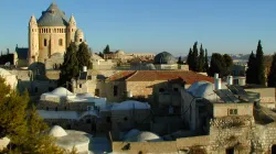 Die Dormitio Abtei auf dem Gipfel des Zion, neben und über dem "Coenaculum", dem Abendmahlssaal Christi / EWTN / Paul Badde