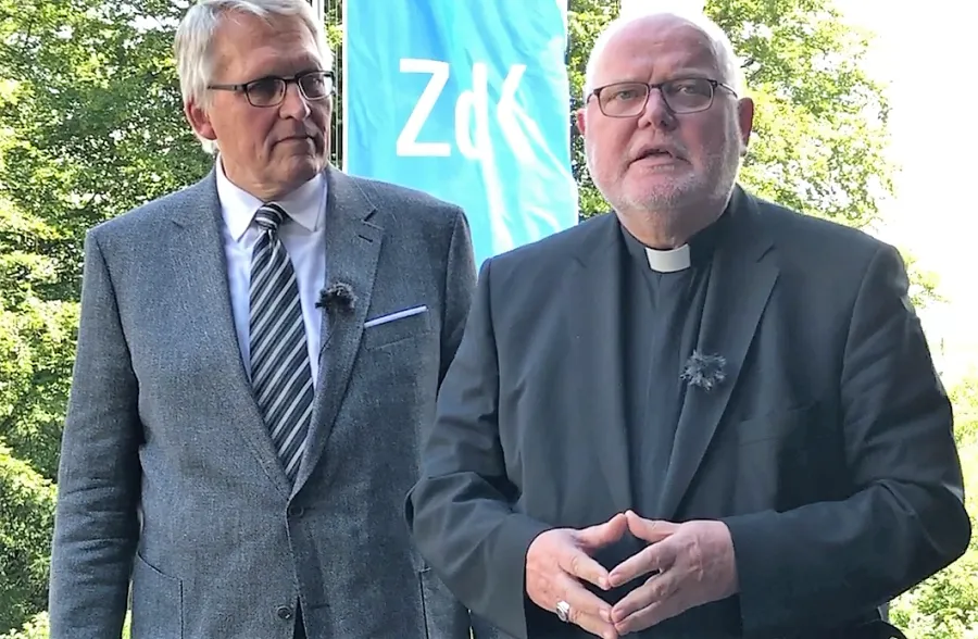 Kardinal Reinhard Marx und ZdK-Vorsitzender Thomas Sternberg (CDU) am 5. Juli 2019