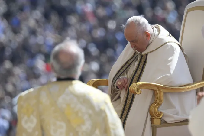 Papst Franziskus bei der Messe zum Osterfest am 9. April 2023