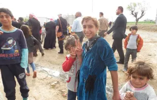 Christen und andere verfolgte Menschen in einem Zentrum für Vertriebene in Dawodiya (Irak) am 10. April 2016 / Elise Harris / CNA Deutsch