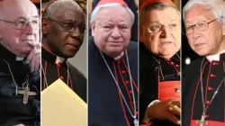 Die Kardinäle Brandmüller, Sarah, Íñiguez, Burke und Zen / Bohumil Petrik/CNA; Intermirifica.net; Daniel Ibáñez/CNA