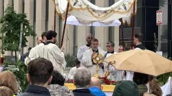 Das Allerheiligste Sakrament bei der eucharistischen Prozession am 18. Mai 2024 in Washington, D.C. / Christina Herrera / EWTN News