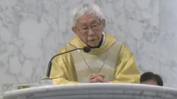 Kardinal Joseph Zen bei der Predigt am 24. Mai 2022, dem Weltgebetstag für die Christen in China / Screenshot der Übertragung der Messfeier
