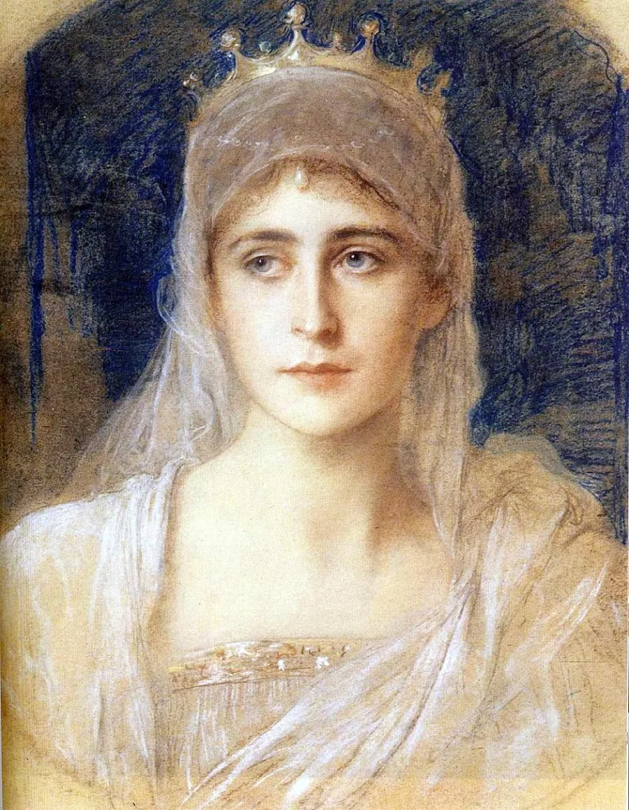 Friedrich August von Kaulbach schuf dieses Portrait der Prinzessin, Fürstin und Ordensgründerin