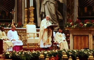 Papst Franziskus bei der Predigt am Dreikönigstag, 6. Januar 2016 im Petersdom / CNA/Alexey Gotovskiy