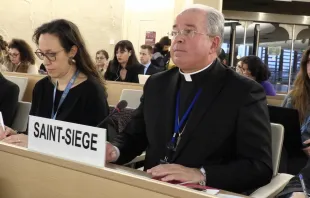 Erzbischof Jurkovic im März bei der UN-Versammlung
 / Screenshot