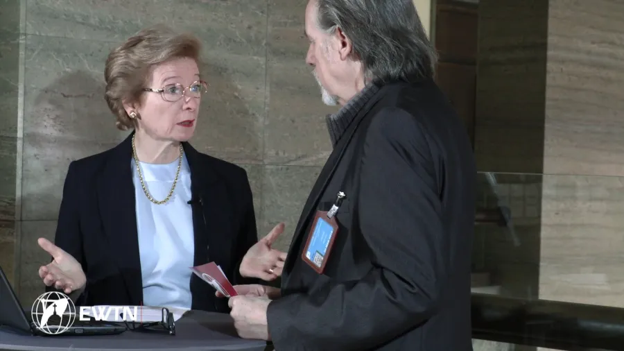 Botschafterin Marie-Thérèse Pictet-Althann im EWTN-Interview mit Christian Peschken