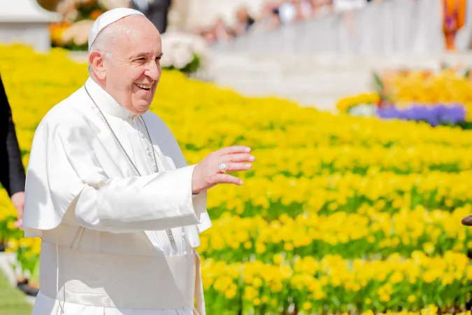 Papst Franziskus bei der Generalaudienz auf dem Petersplatz am 24. April 2019