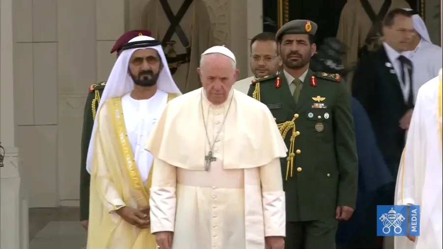 Der Papst in den Vereinigten Arabischen Emiraten