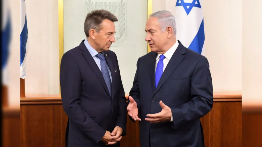Peter Maurer mit Benjamin Netanjahu