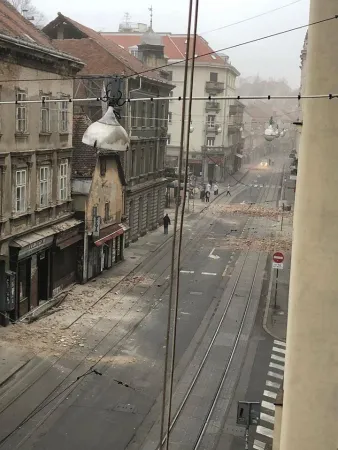 Nach dem Erdbeben: Wie ein Kriegsgebiet sehen Straßenzüge in Zagreb am 22. März 2020 aus