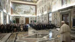 Papst Franziskus spricht zum italienischen Onkologen-Verband am 2. September 2019 / Vatican Media
