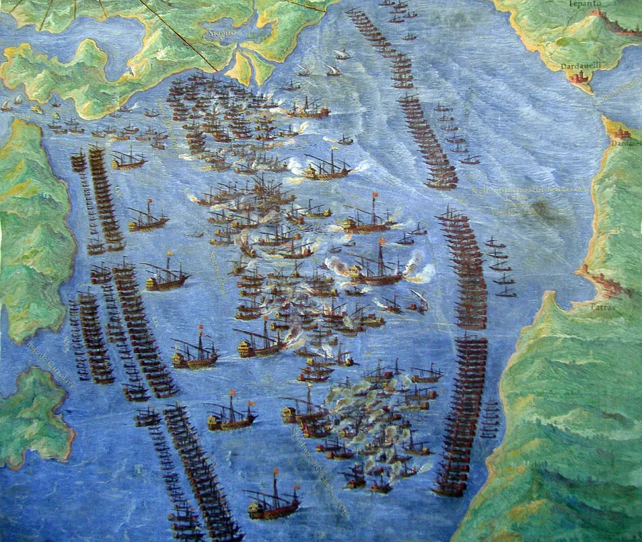 Fernando Bertelli, Die Seeschlacht von Lepanto, Venedig 1572