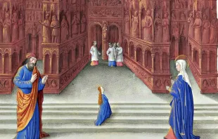 Die Präsentation von Maria aus dem Stundenbuch des Herzogs von Berry. / Gemeinfrei via Wikimedia