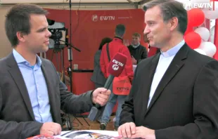 Im Gespräch mit dem katholischen Fernsehsender EWTN.TV sprach der kürzlich zum Generalvikar von Köln ernannte Markus Hofmann über den Katholikentag.
 / EWTN.TV