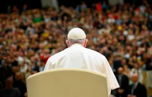 Papst Franziskus bei der Generalaudienz am 15. Februar 2023 / Vatican Media