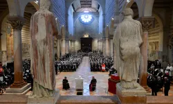 Papst Franziskus mit Priestern, Seminaristen und Ordensleuten am 18. Mai 2024 in Verona / Vatican Media