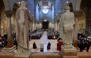 Papst Franziskus mit Priestern, Seminaristen und Ordensleuten am 18. Mai 2024 in Verona / Vatican Media