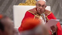 Papst Franziskus am 19. Mai 2024 (Pfingsten) im Petersdom / Daniel Ibáñez / CNA Deutsch