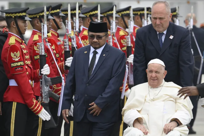 Ankunft von Papst Franziskus in Jakarta am 3. September 2024