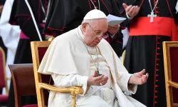 Papst Franziskus bei einer Gebetsvigil am 30. September 2023 / Vatican Media