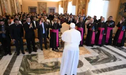Papst Franziskus mit syro-malabarischen Katholiken am 13. Mai 2024 / Vatican Media